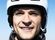 Mike wearing a helmet
