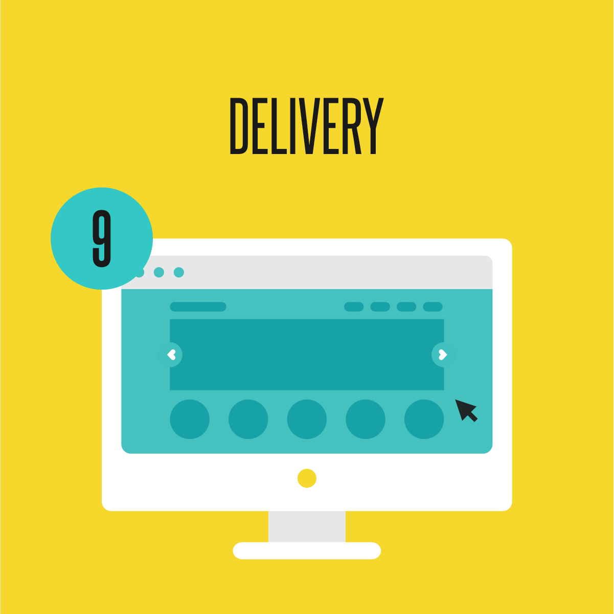 digital screen displaying deliverable being sent