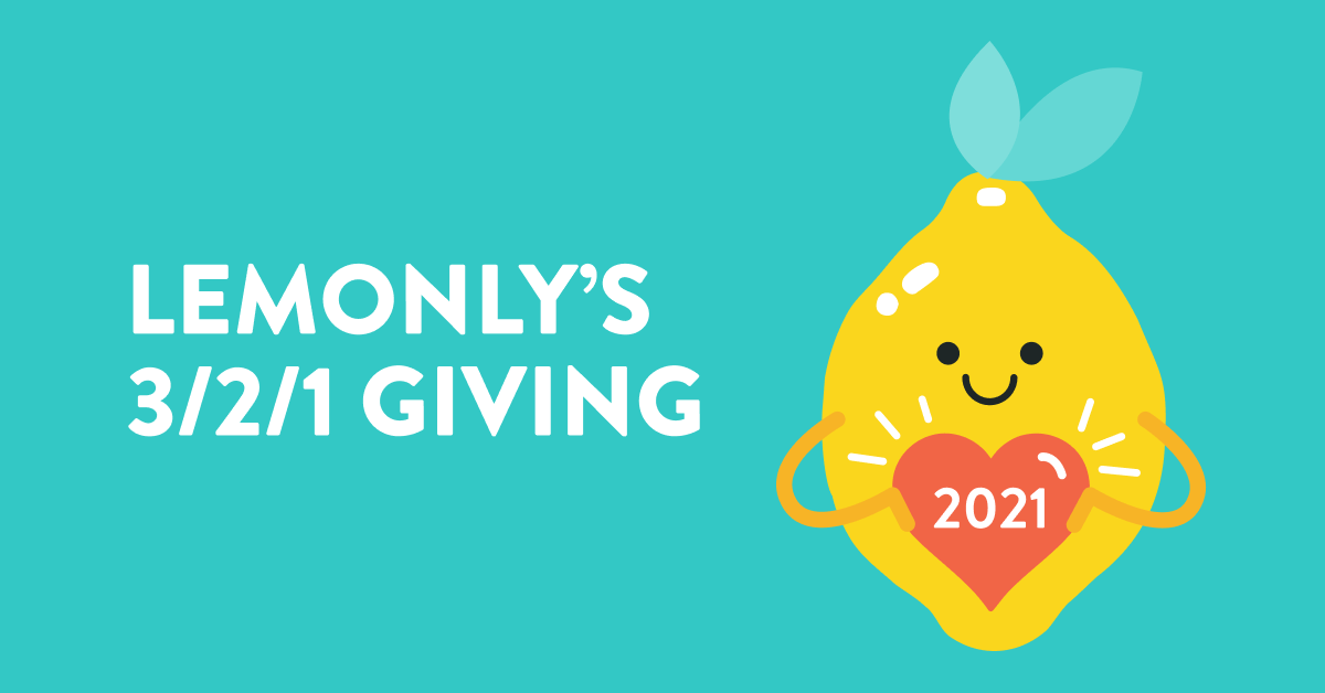 Lemonly's 3/2/1 Giving in 2021
