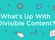 What's Up With Divisible Content