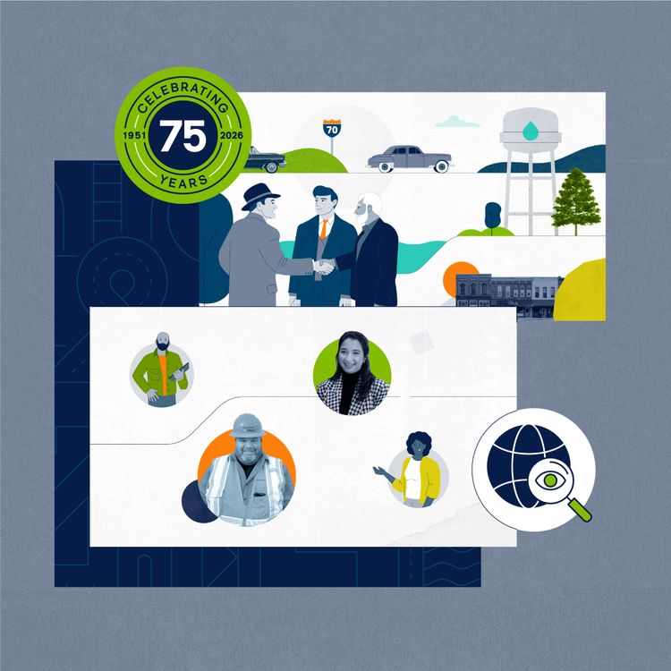 Bartlett & West 75th anniversary campaign visual style sample
