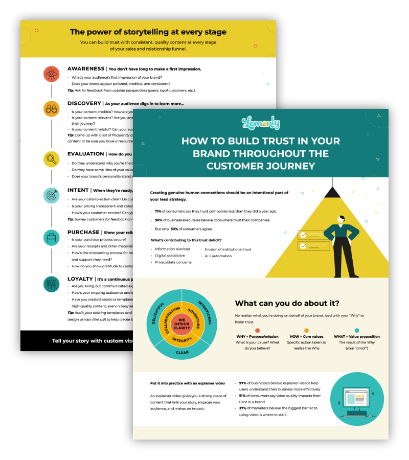 How to Build Trust in Your Brand one-pager preview