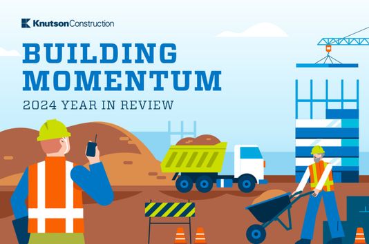 Knutson Construction - 2024 Year In Review Infographic