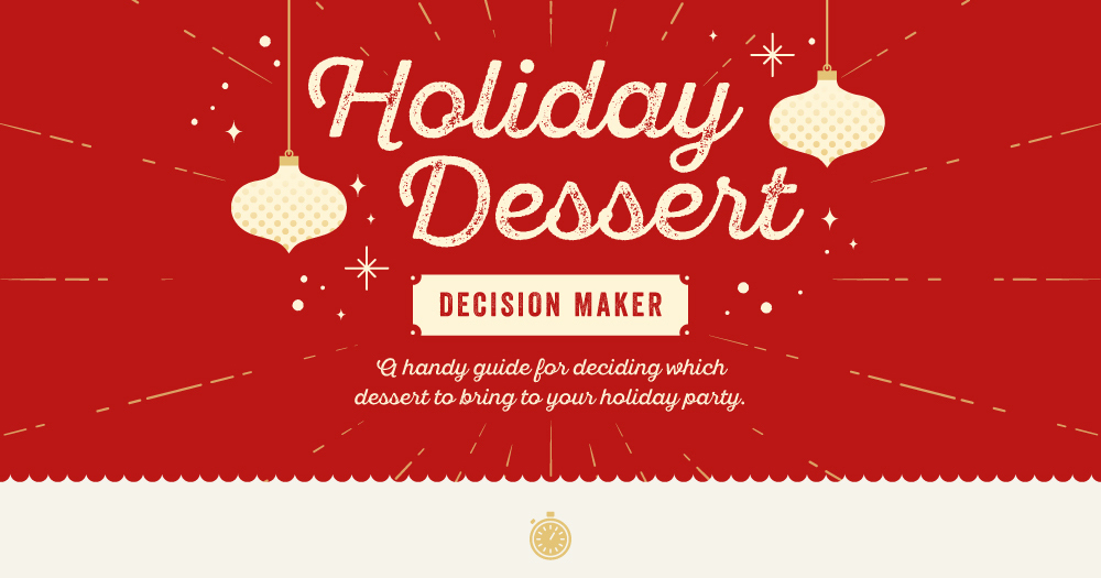 Holiday Dessert Decision Maker Flowchart | Lemonly