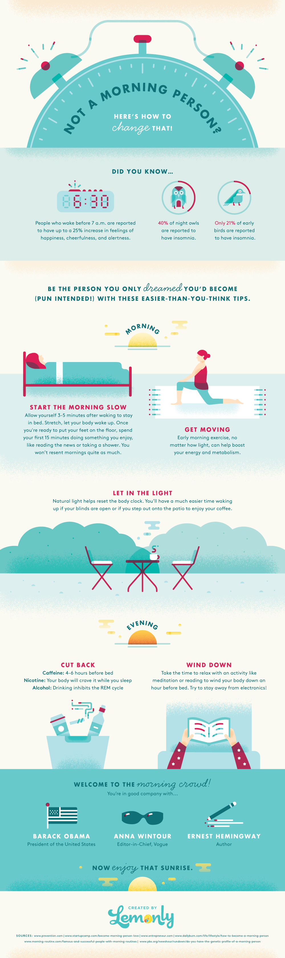 How to Become a Morning Person - Lemonly