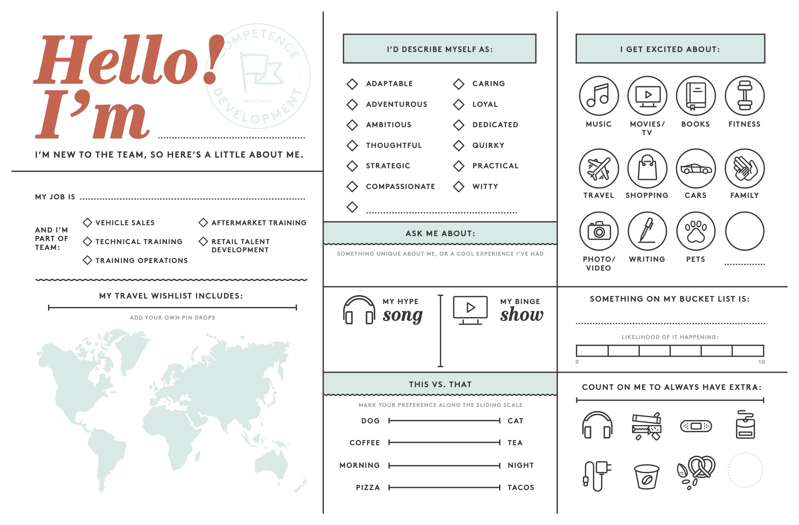 Onboarding Kit: Fill-In-Your-Own Infographic | Volvo