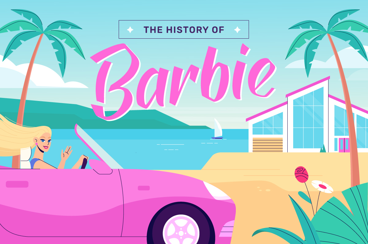 History of Barbie | Infographic by Lemonly