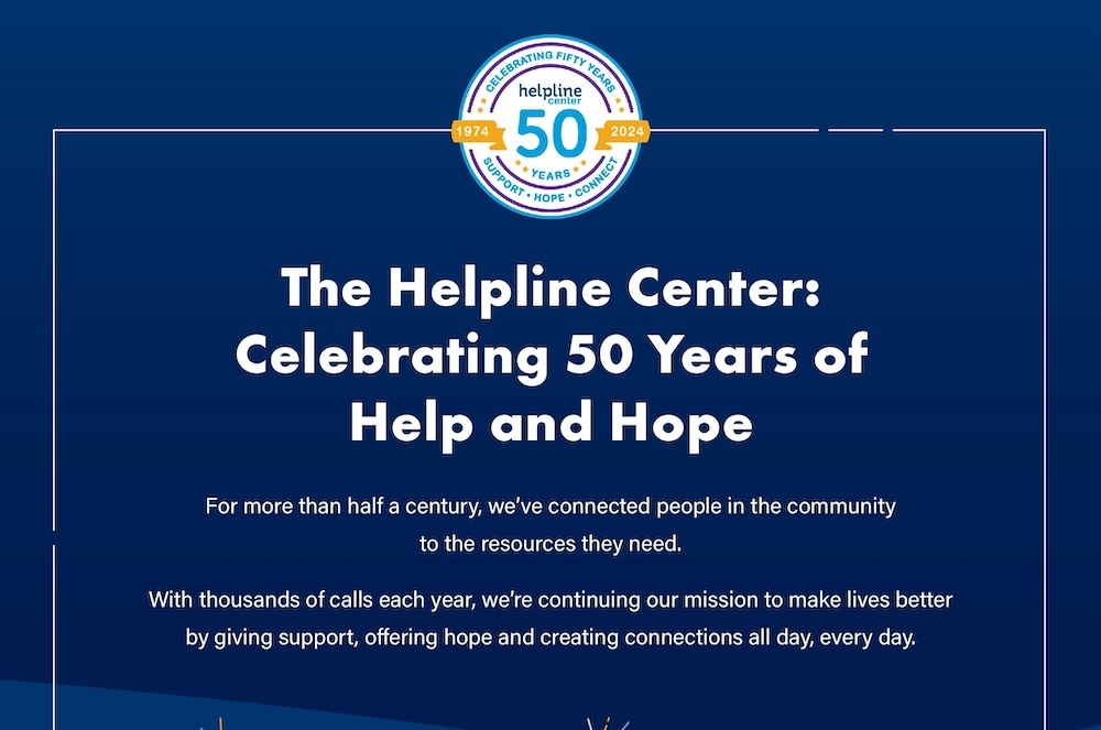 Celebrating 50 Years of Help and Hope | Helpline Center