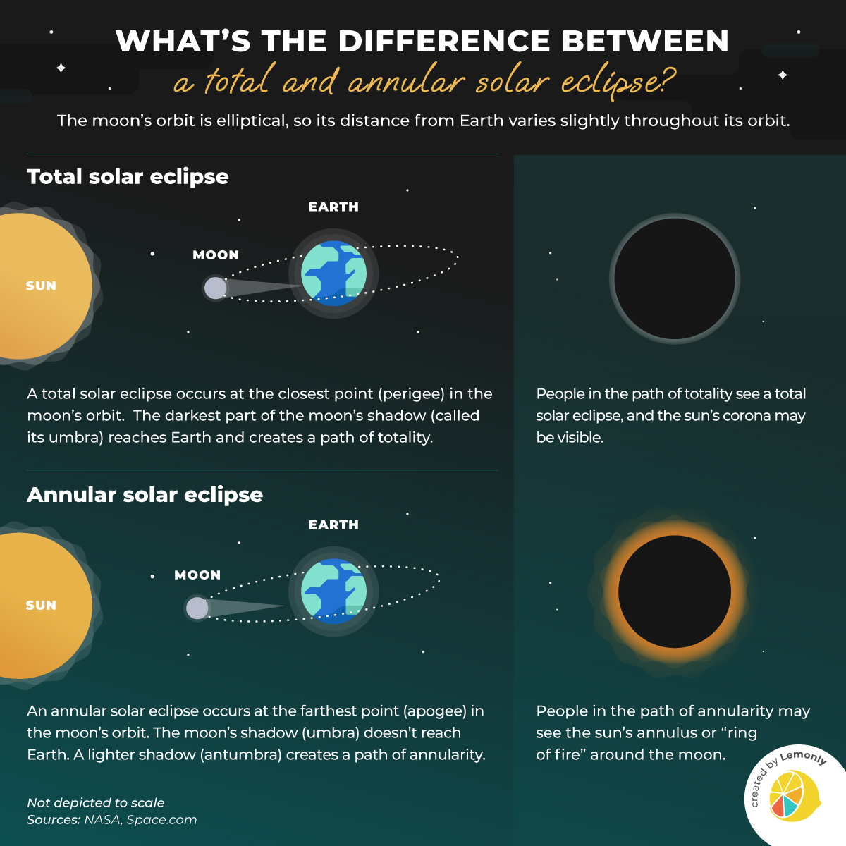What's the Difference Between a Total and Annular Solar Eclipse? | Lemonly