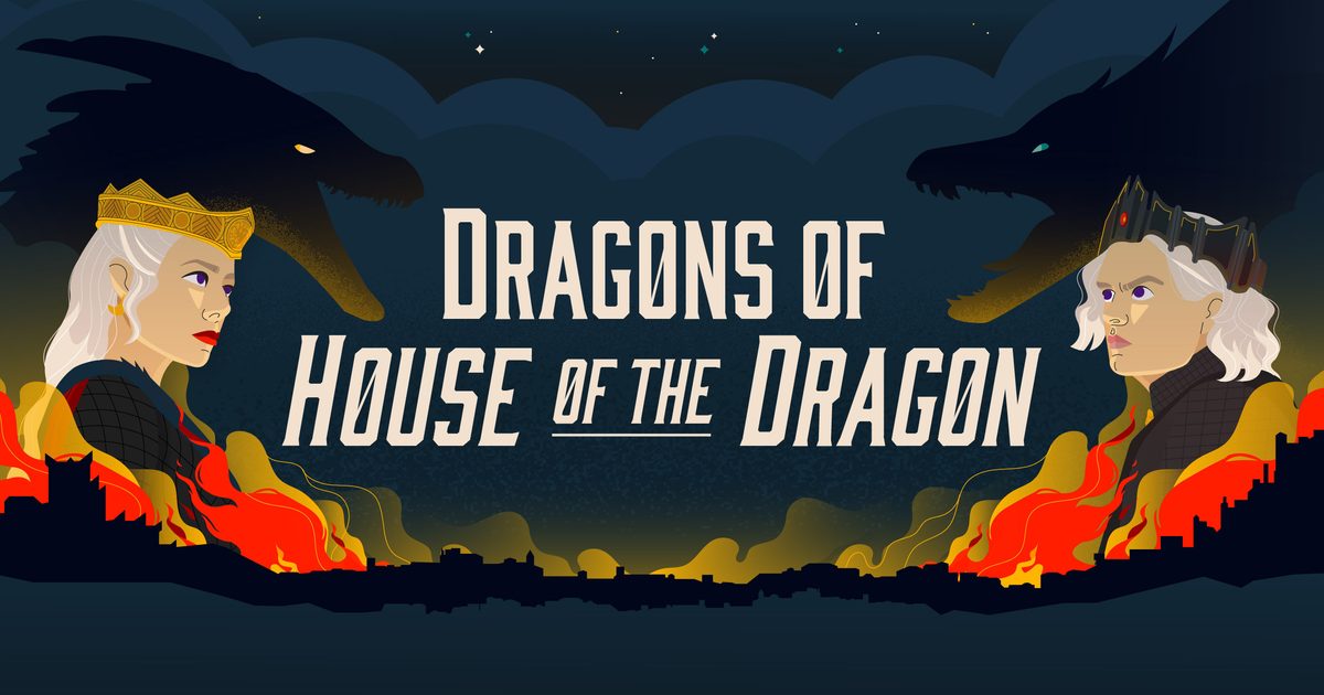 Dragons of 'House of the Dragon' An Infographic Guide Lemonly