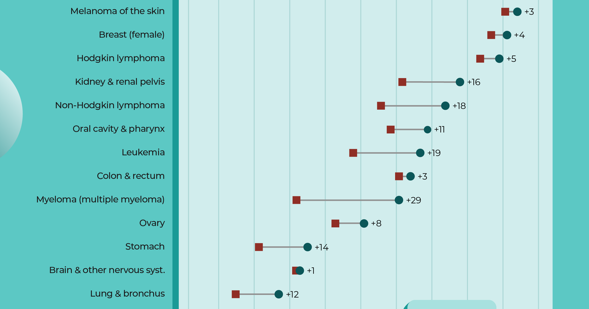 Improvements in Cancer Survival Rates Since 1995 | Infographic by Lemonly