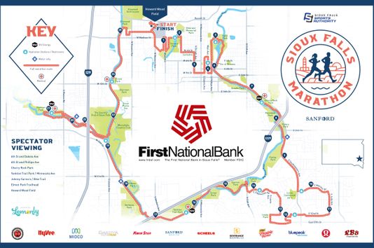 2025 Sioux Falls Marathon Map | Sioux Falls Sports Authority