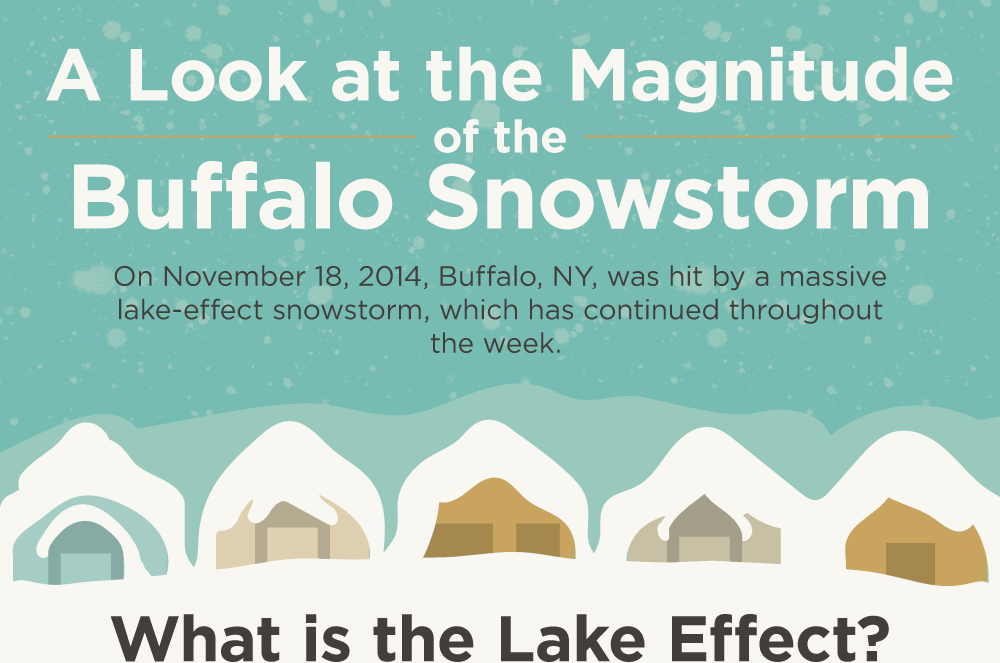 The Magnitude of the Buffalo Snowstorm | Infographic by Lemonly