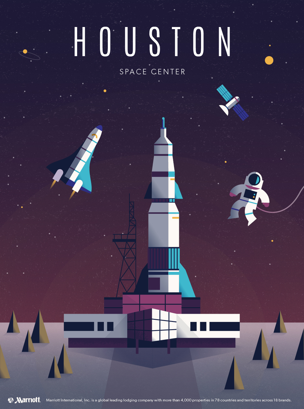 Houston Space Center Poster - Marriott