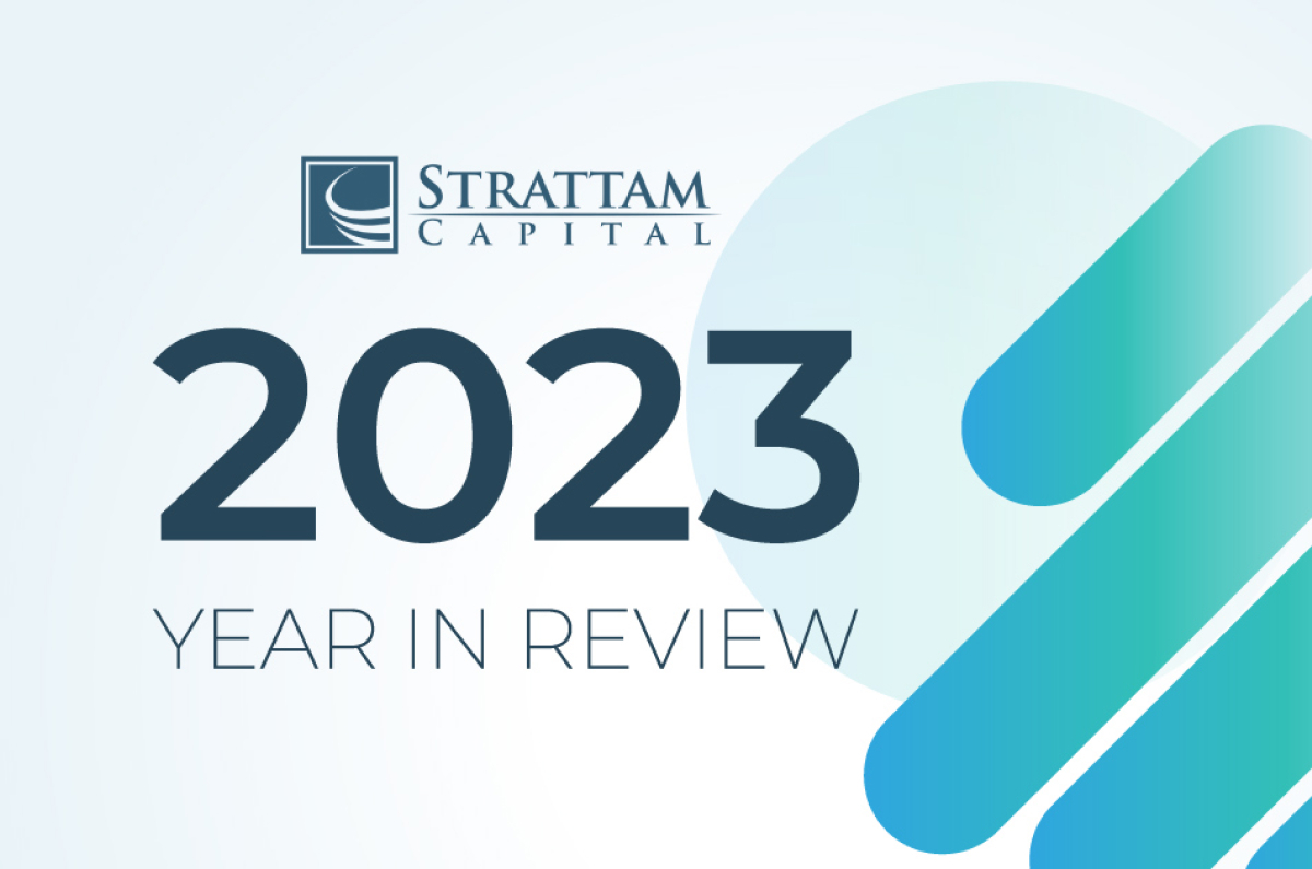 Strattam Capital 2023 Year In Review | Infographic by Lemonly