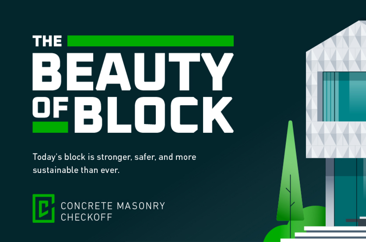 The Beauty of Block: Building with Concrete Masonry Units | Infographic by Lemonly for Concrete Masonry Checkoff
