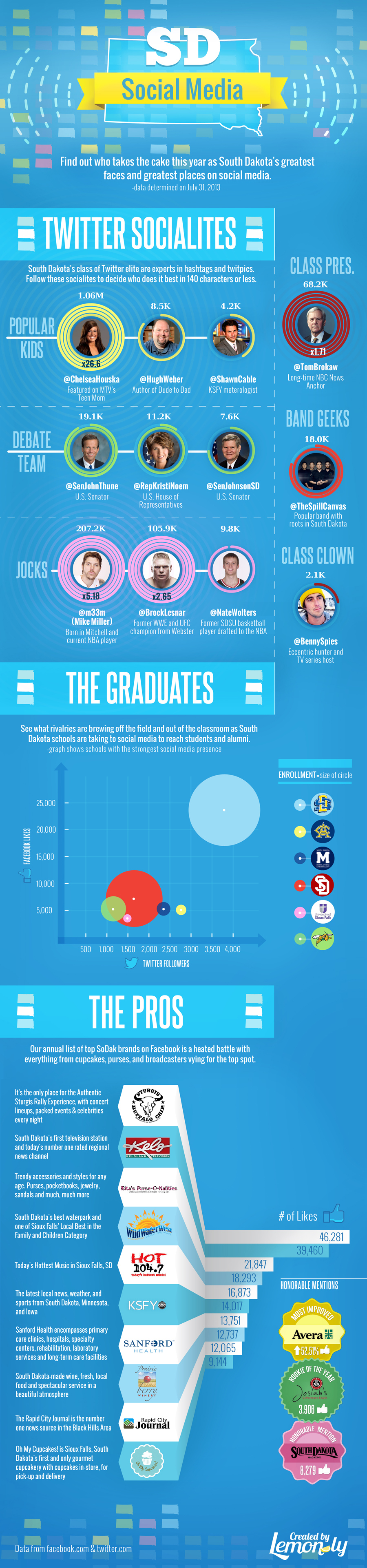 Top South Dakota Brands And People On Social Media - Lemonly